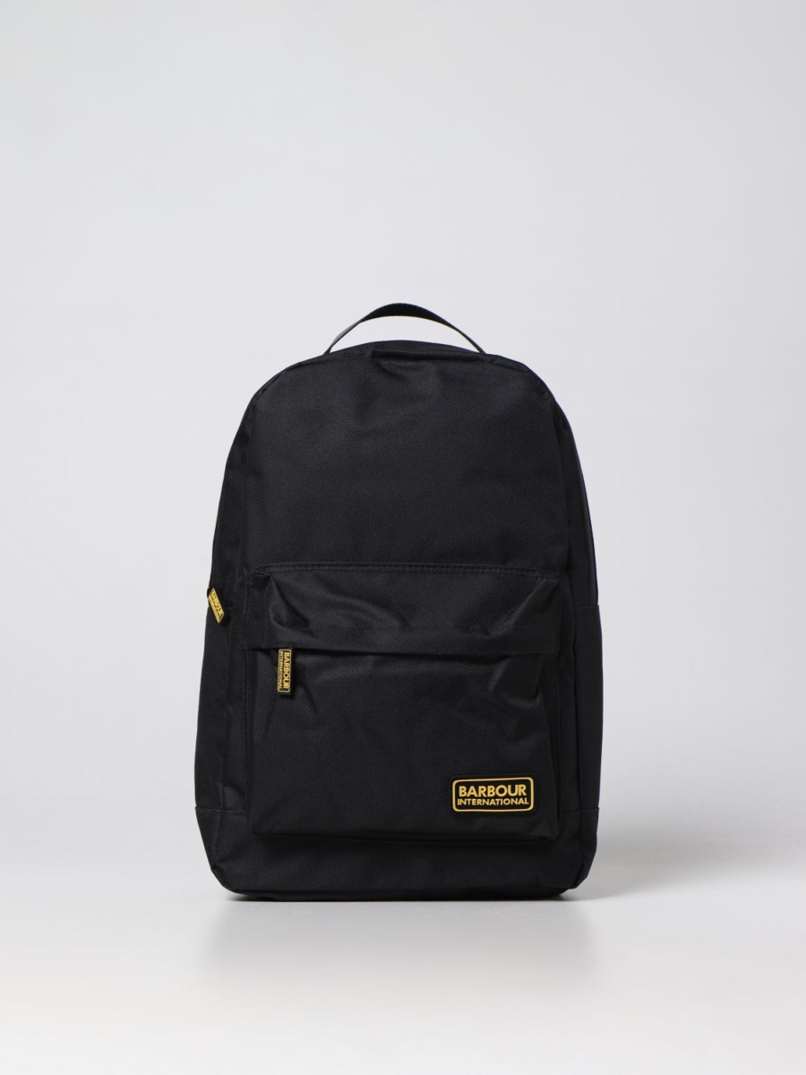 Giglio Man Black Backpack by Barbour GOOFASH
