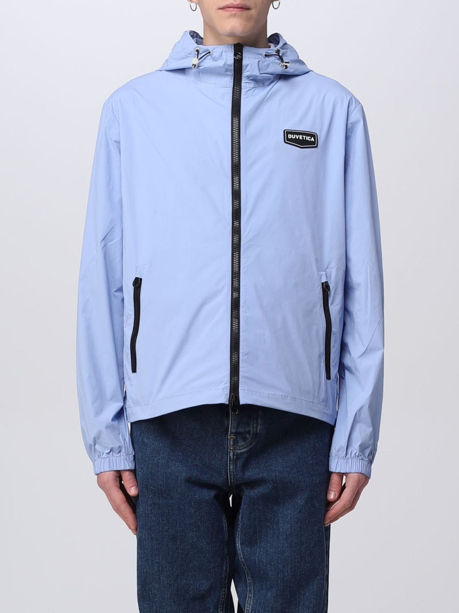 Giglio Man Blue Jacket from Duvetica GOOFASH