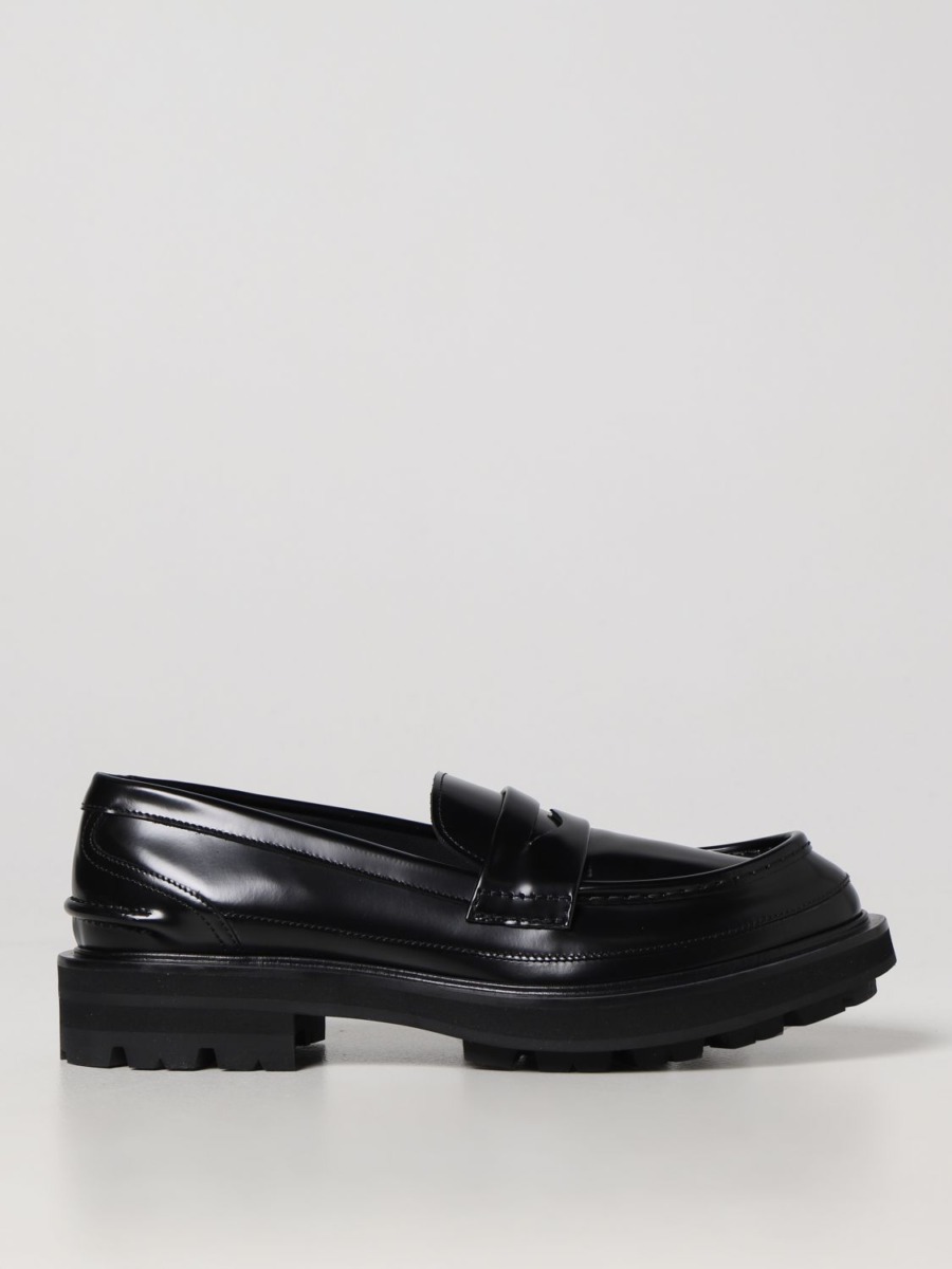 Giglio - Man Loafers in Black from Alexander Mcqueen GOOFASH