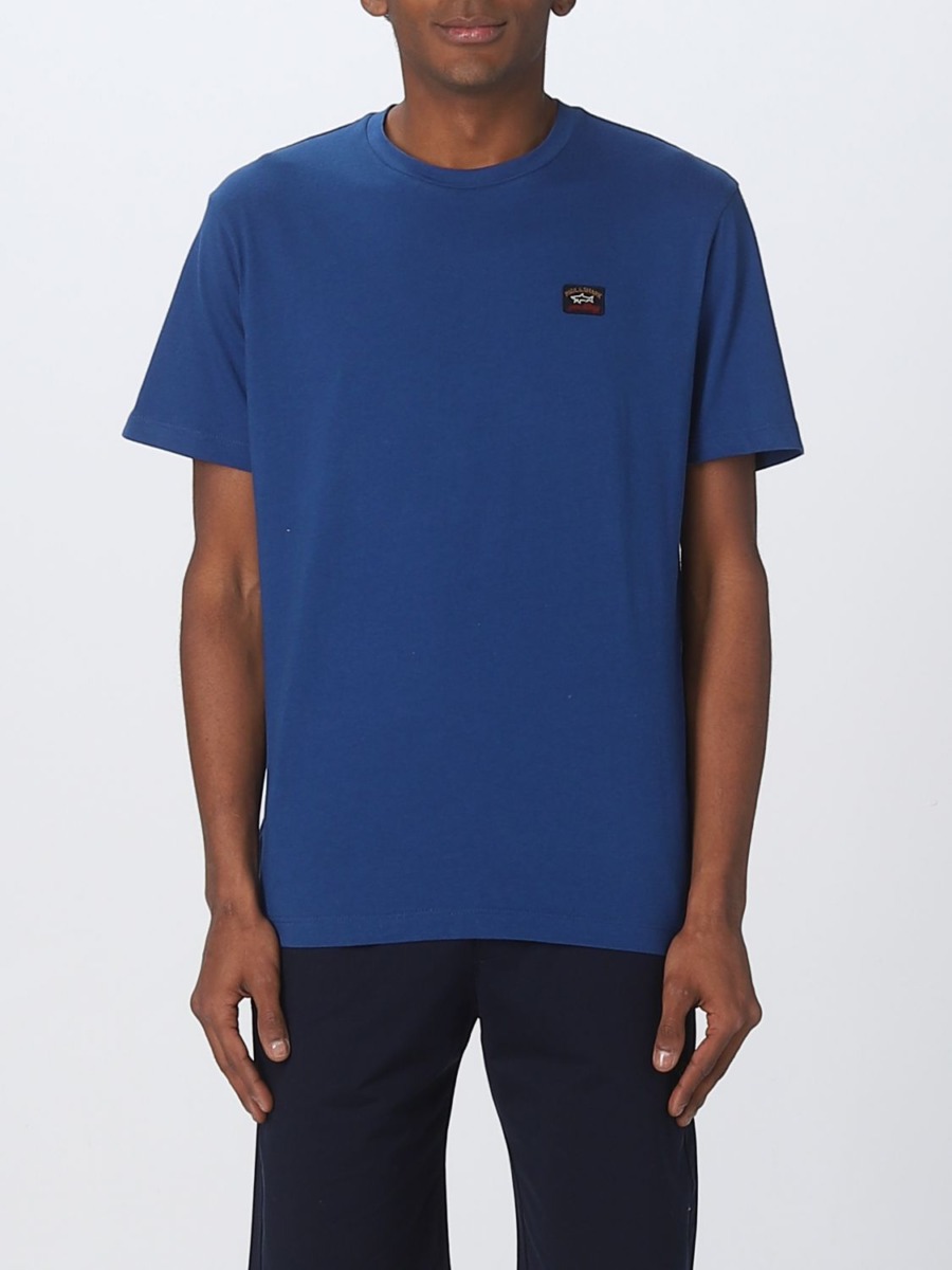 Giglio - Man T-Shirt in Blue by Paul & Shark GOOFASH