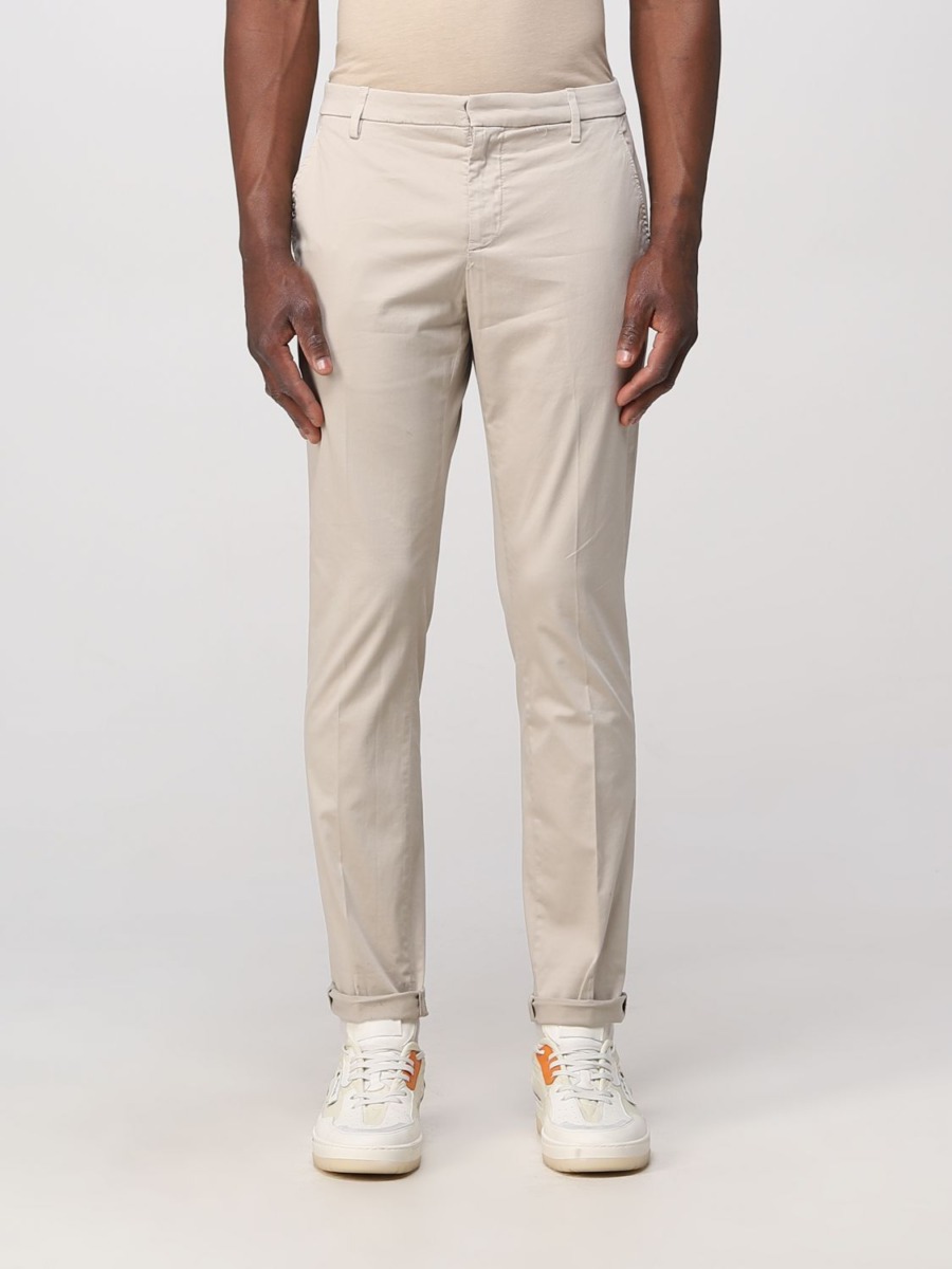 Giglio - Man Trousers Sand by Dondup GOOFASH