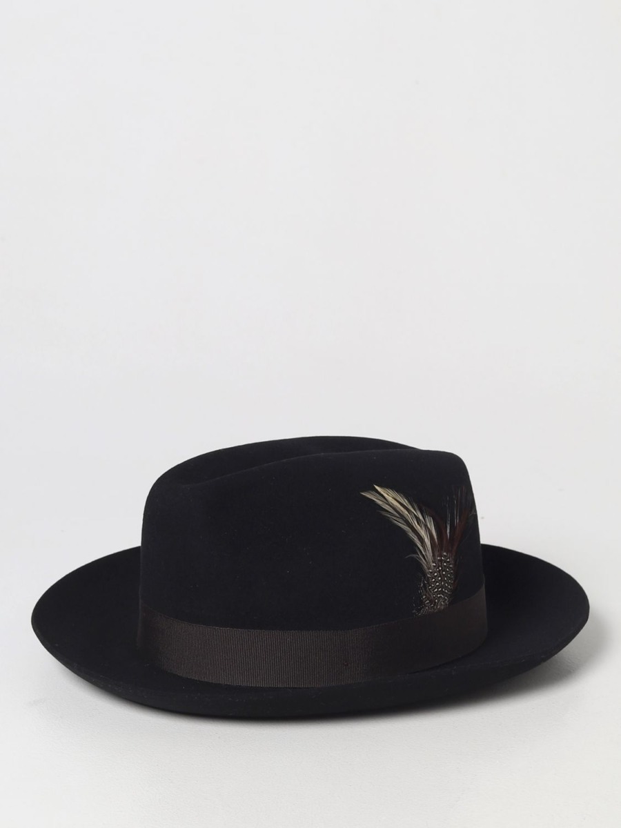 Giglio - Men Hat in Black GOOFASH