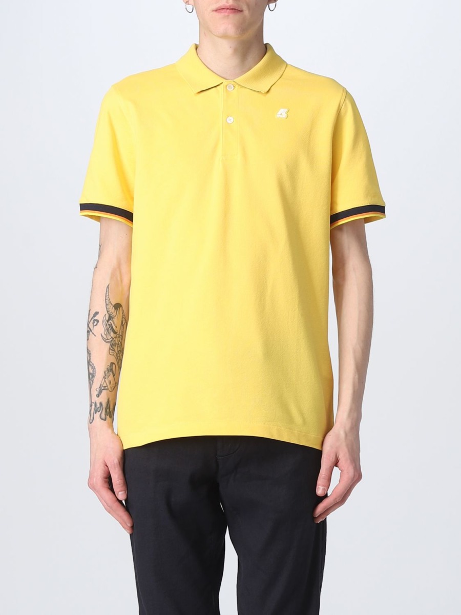 Giglio - Men Poloshirt in Yellow - K-Way GOOFASH