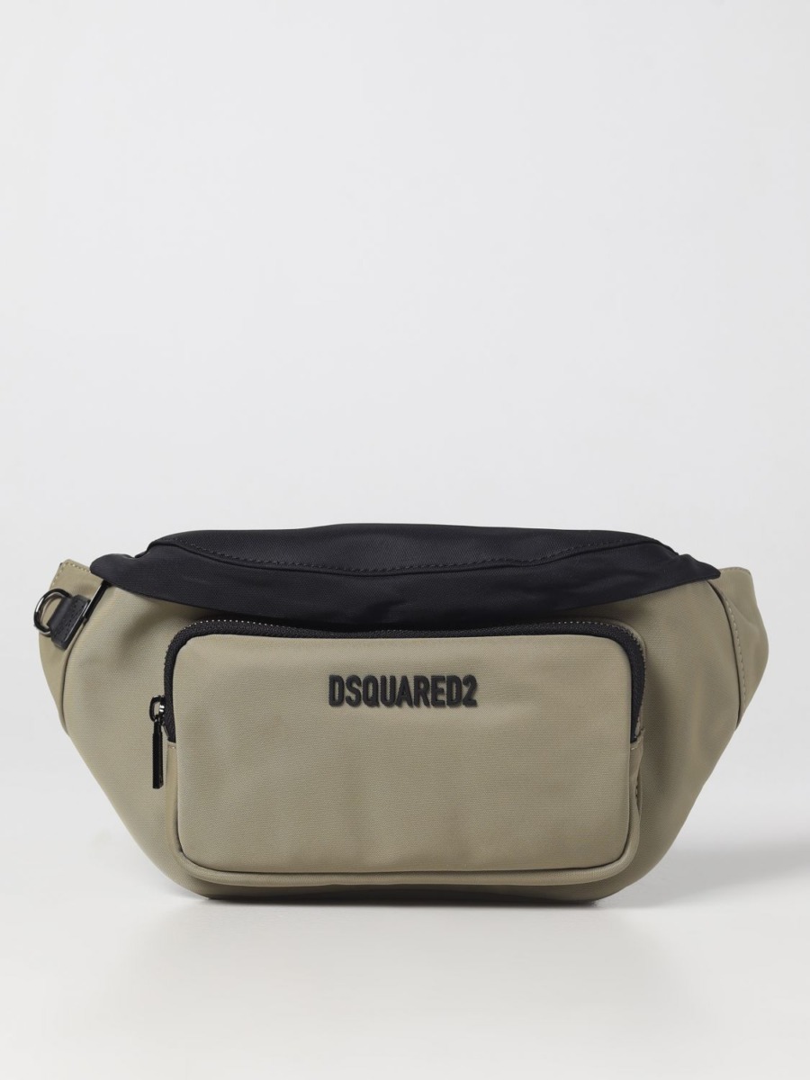 Giglio Mens Beige Belt Bag from Dsquared2 GOOFASH