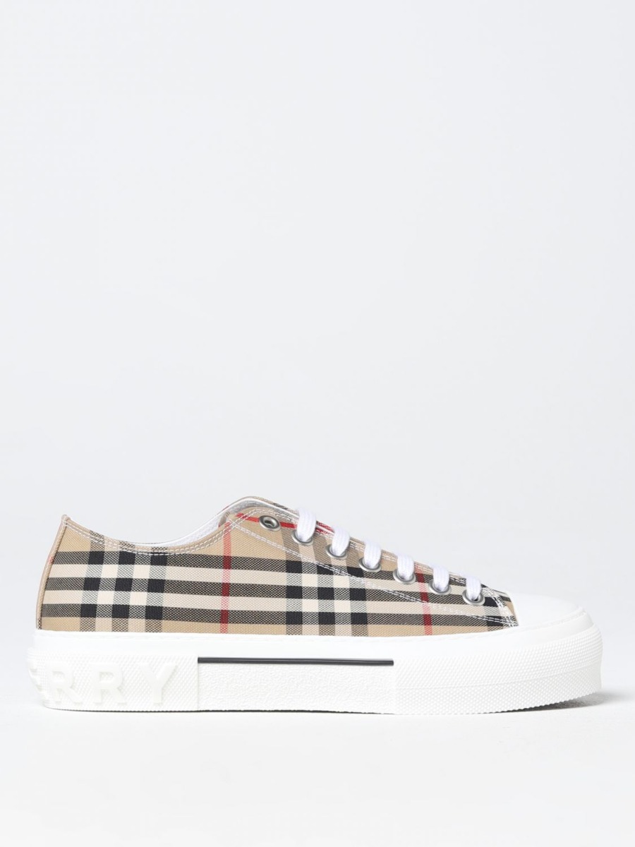 Giglio - Mens Beige Trainers from Burberry GOOFASH