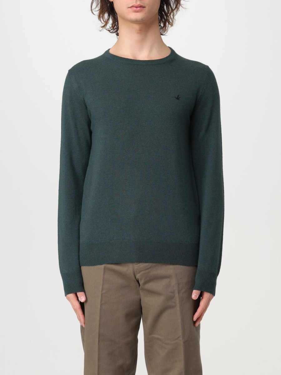 Giglio Mens Green Jumper from Brooksfield GOOFASH