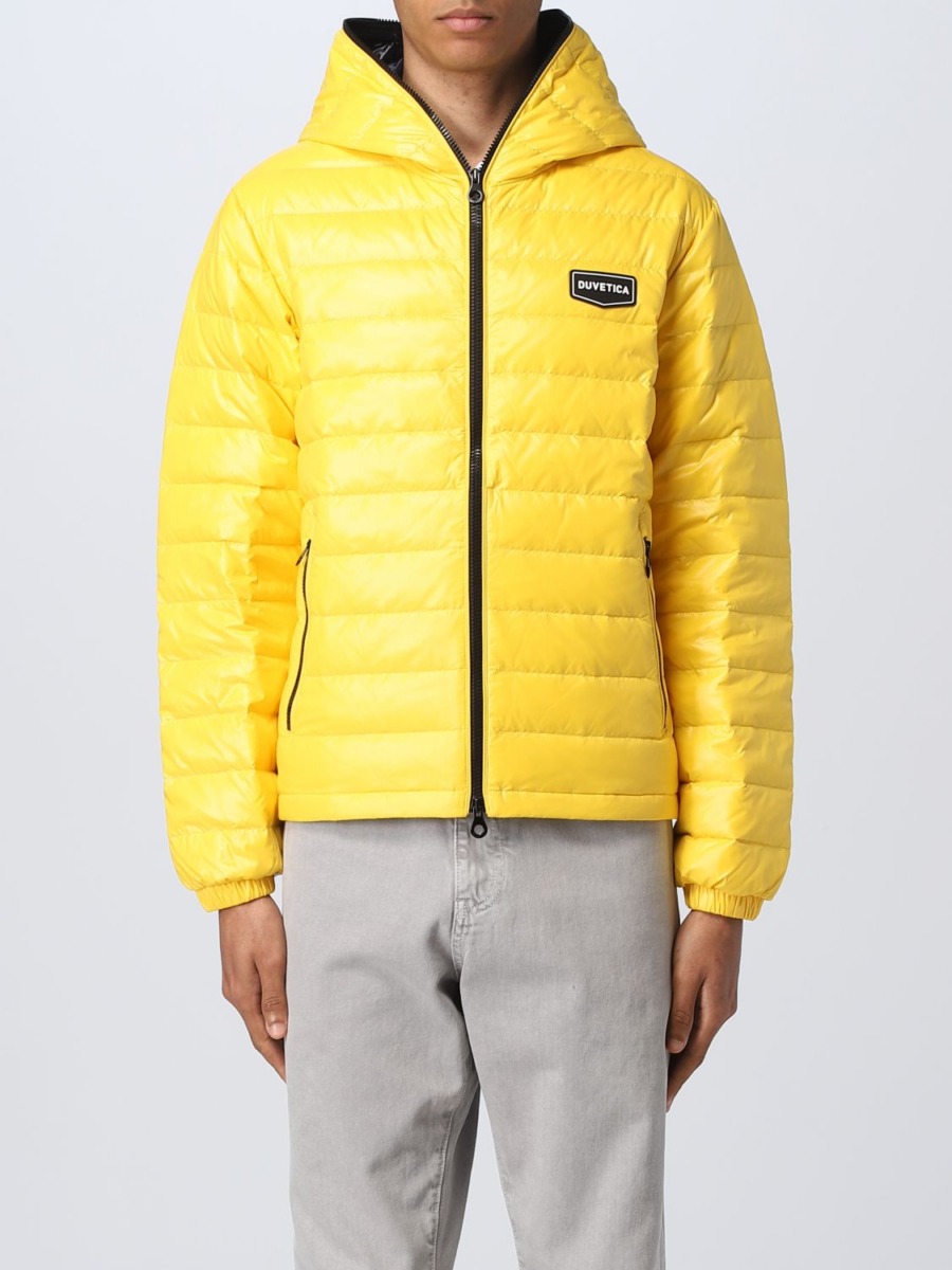 Giglio - Men's Jacket in Yellow by Duvetica GOOFASH