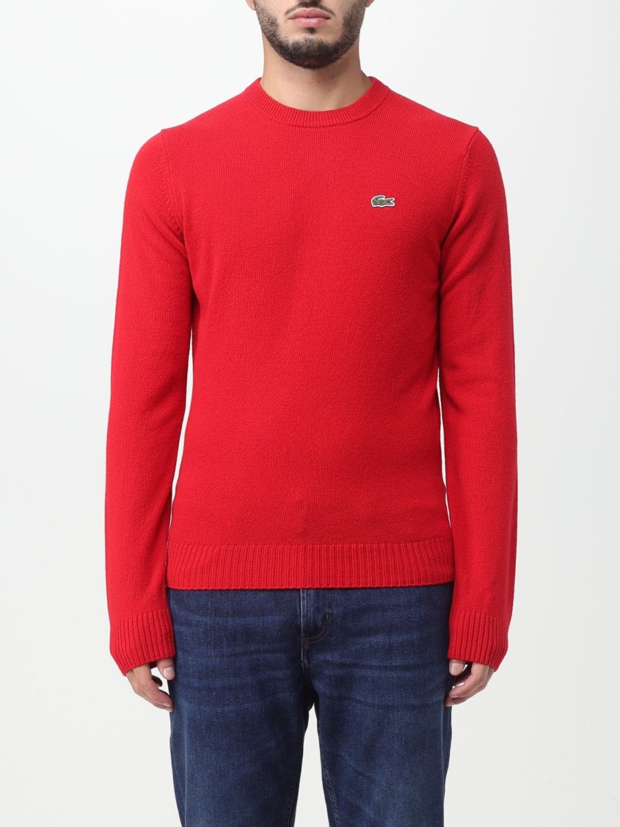Giglio Mens Jumper in Red from Lacoste GOOFASH