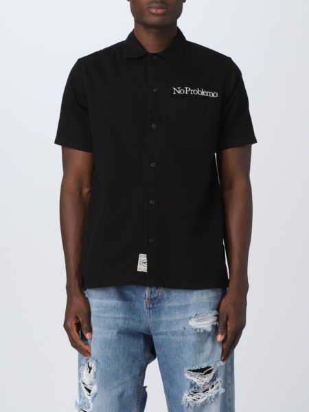 Giglio - Mens Shirt in Black from Aries GOOFASH