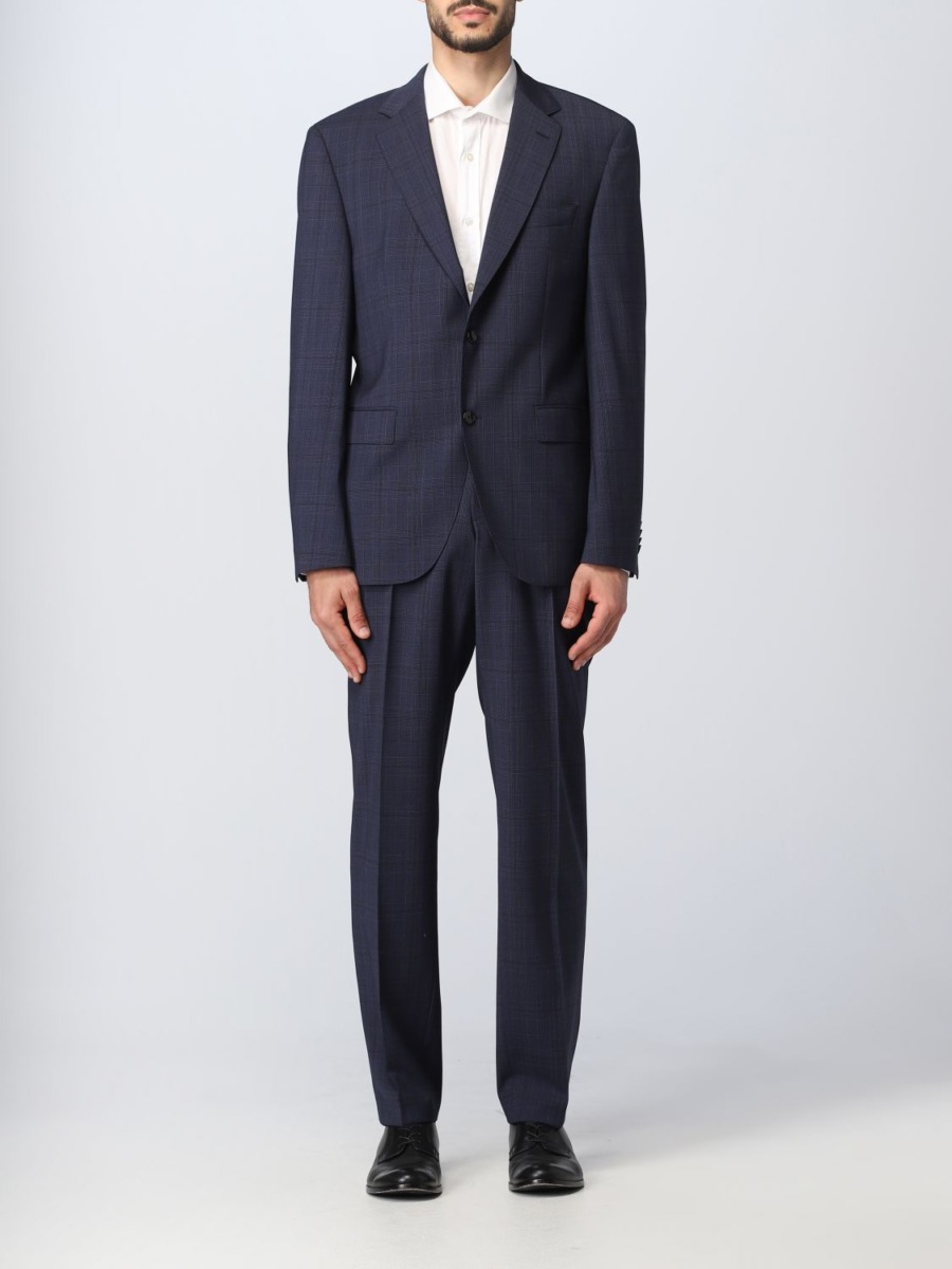 Giglio - Men's Suit Blue by Hugo Boss GOOFASH
