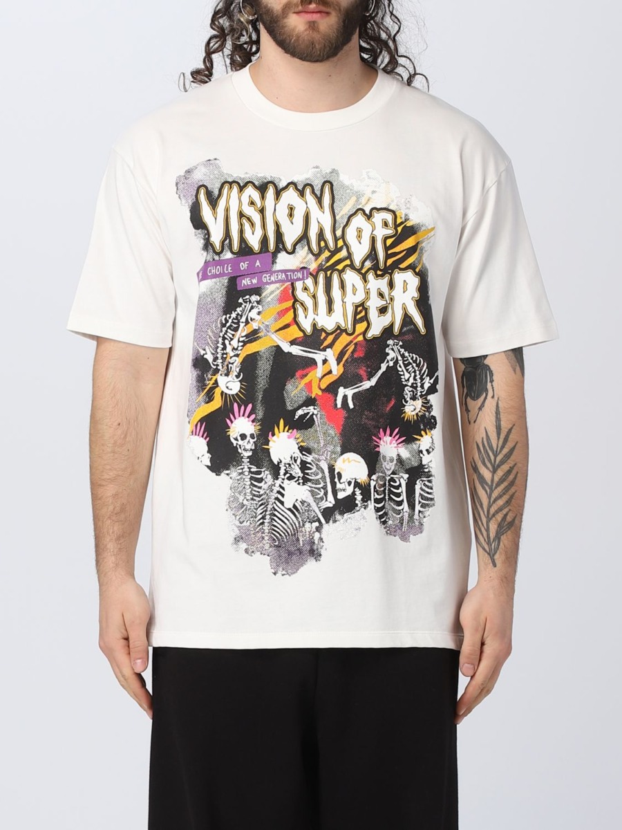 Giglio Men's T-Shirt White from Vision of Super GOOFASH