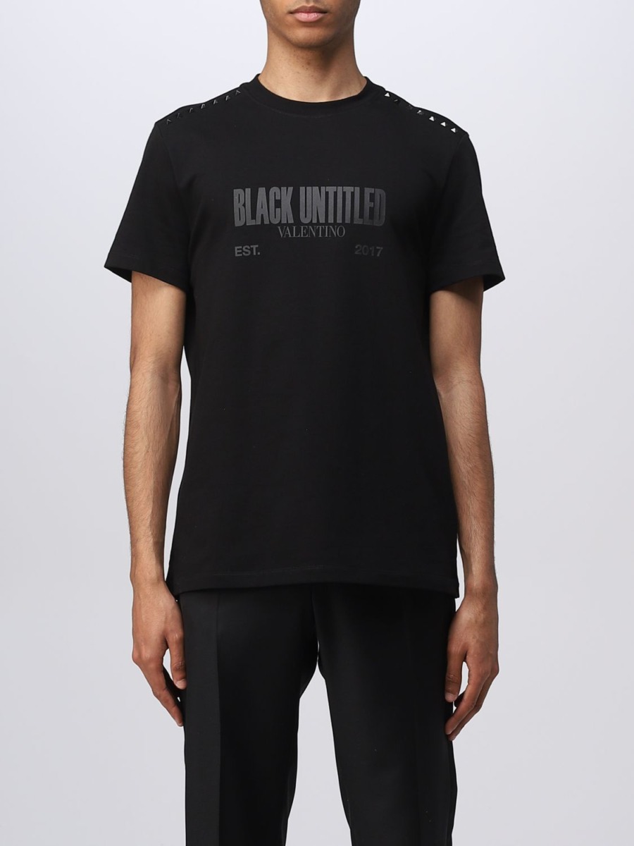 Giglio - Mens T-Shirt in Black from Valentino GOOFASH