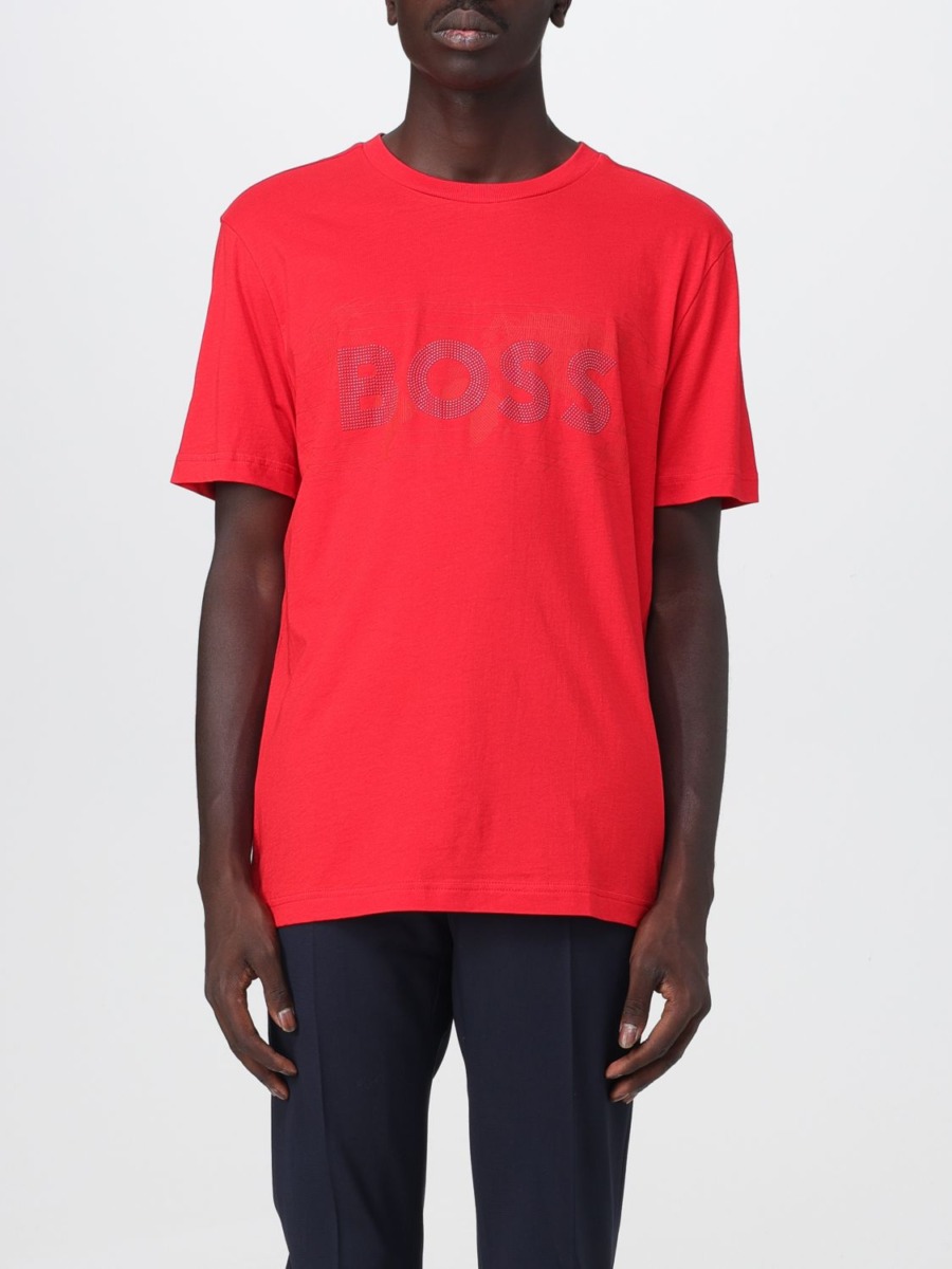Giglio - Men's T-Shirt in Red from Hugo Boss GOOFASH