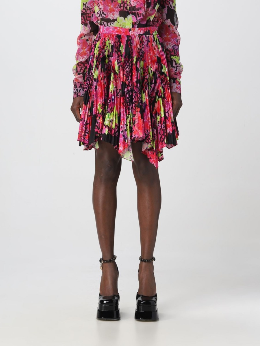 Giglio Multicolor Skirt Versace Woman GOOFASH