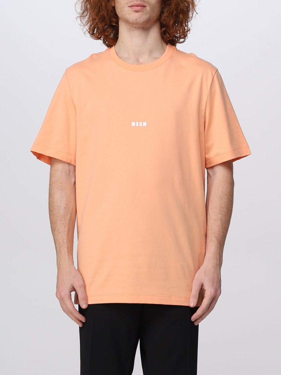 Giglio Orange T-Shirt by Msgm GOOFASH