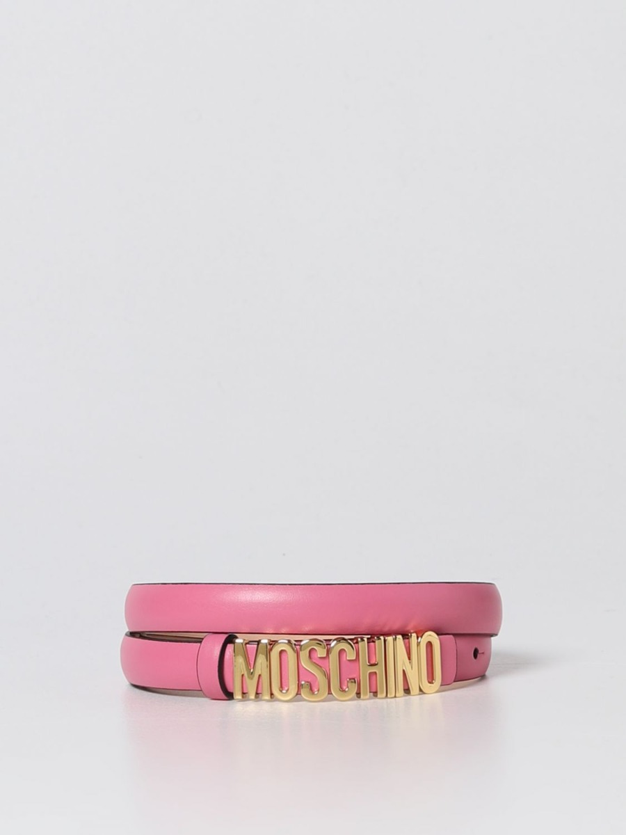 Giglio - Pink - Ladies Belt - Moschino GOOFASH