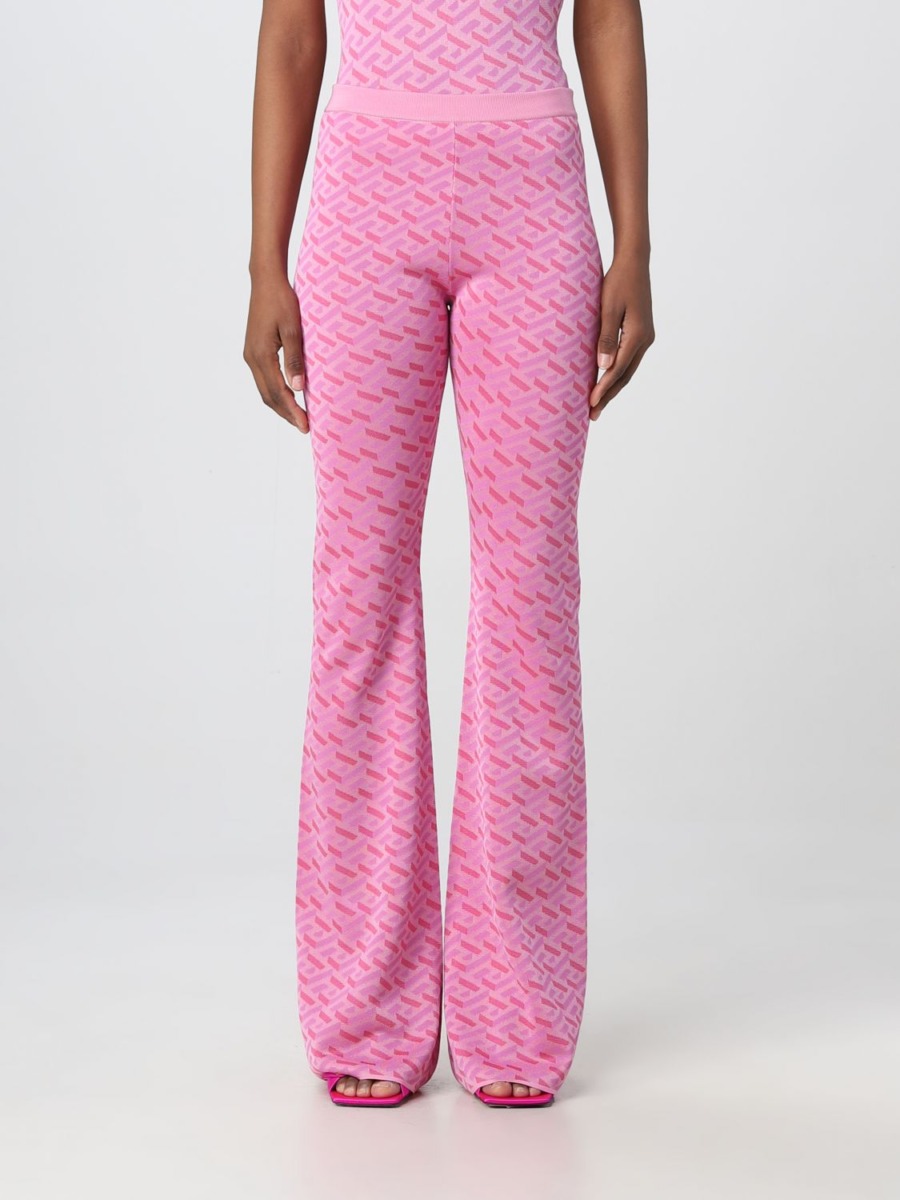Giglio - Pink - Lady Trousers - Versace GOOFASH