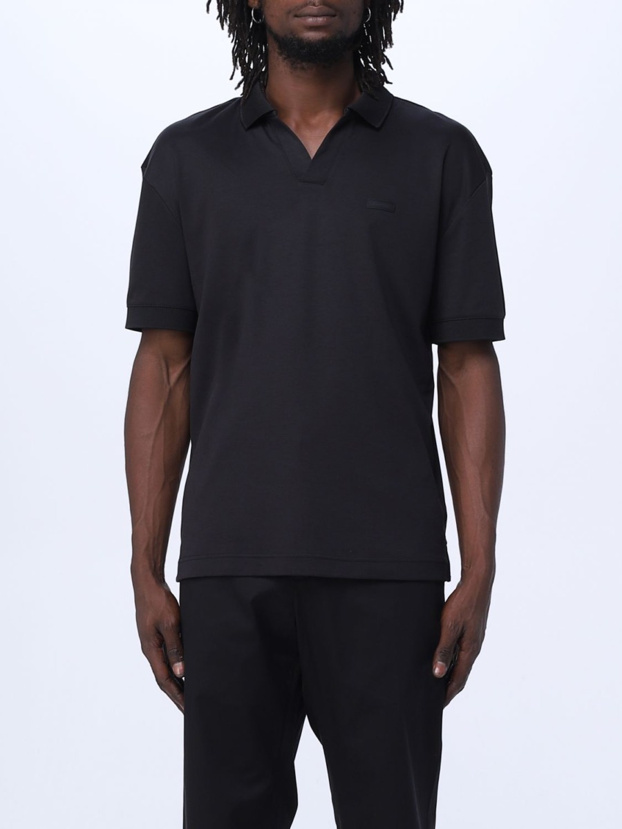 Giglio - Poloshirt Black Calvin Klein GOOFASH