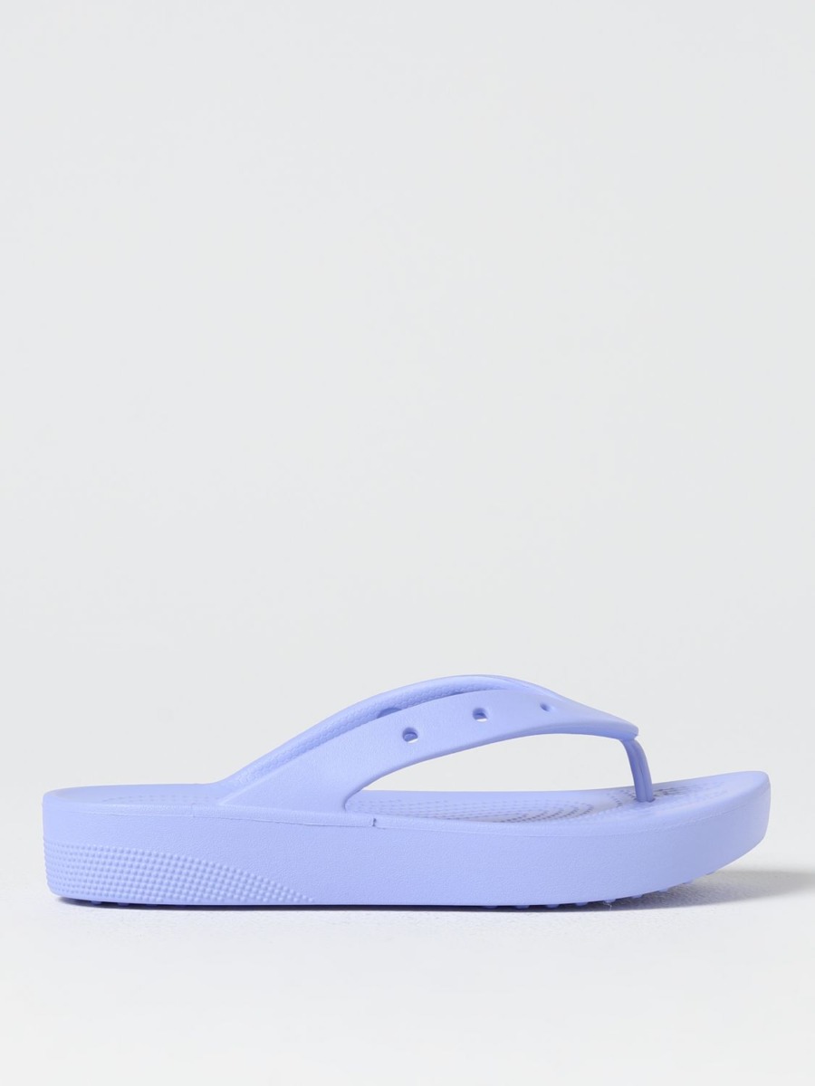 Giglio - Purple Flat Sandals Crocs Woman GOOFASH