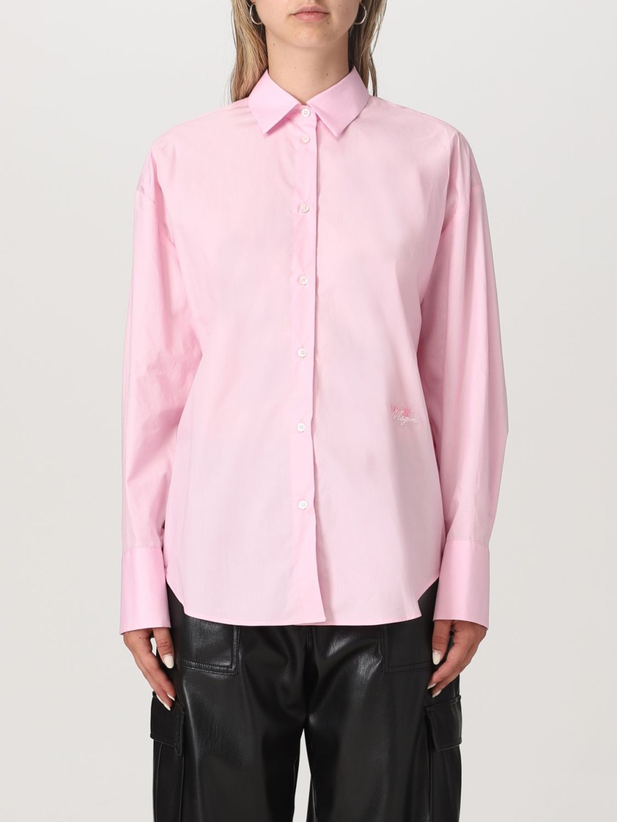 Giglio - Shirt - Pink - Msgm - Women GOOFASH