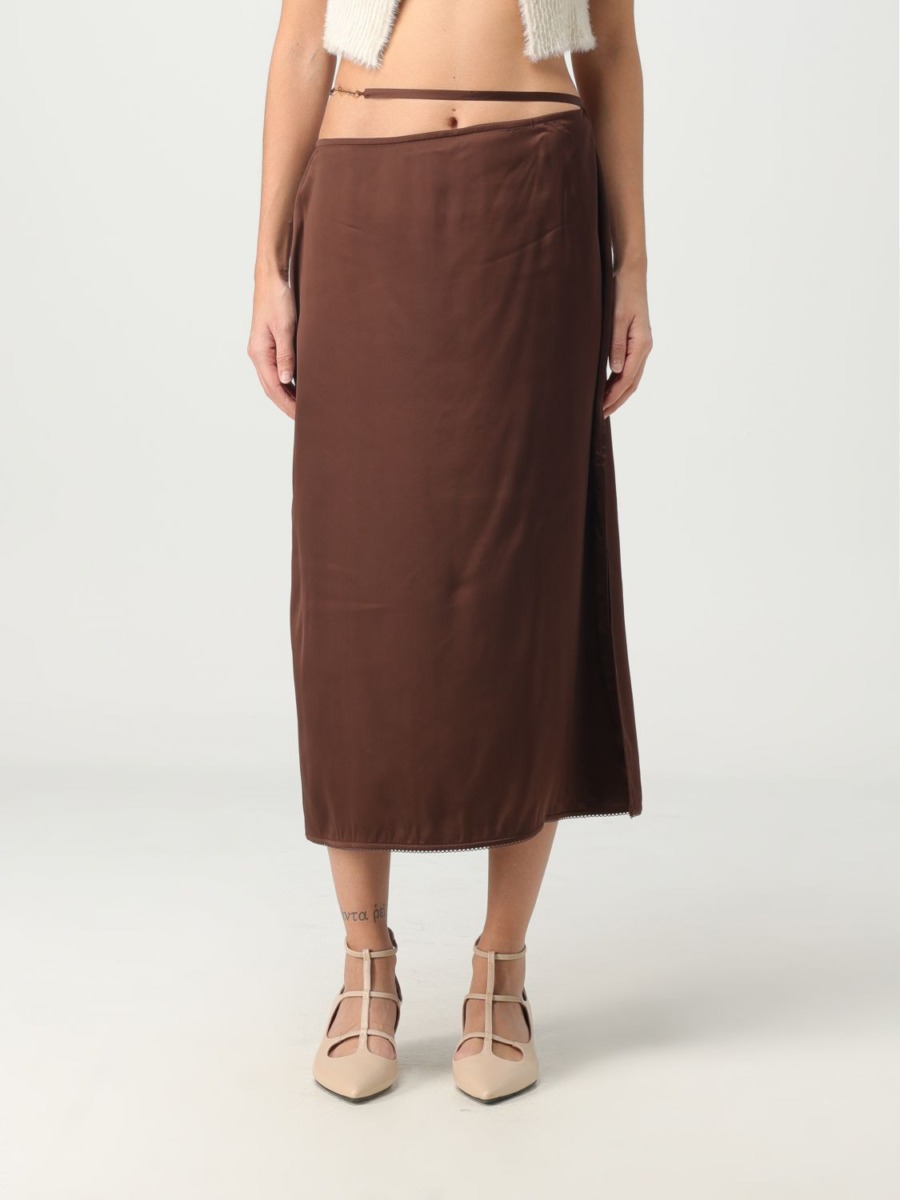 Giglio Skirt Brown for Woman by Jacquemus GOOFASH