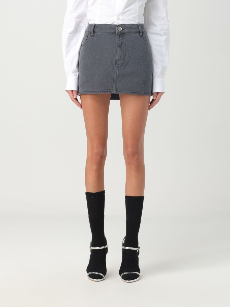 Giglio Skirt in Grey from Rotate GOOFASH