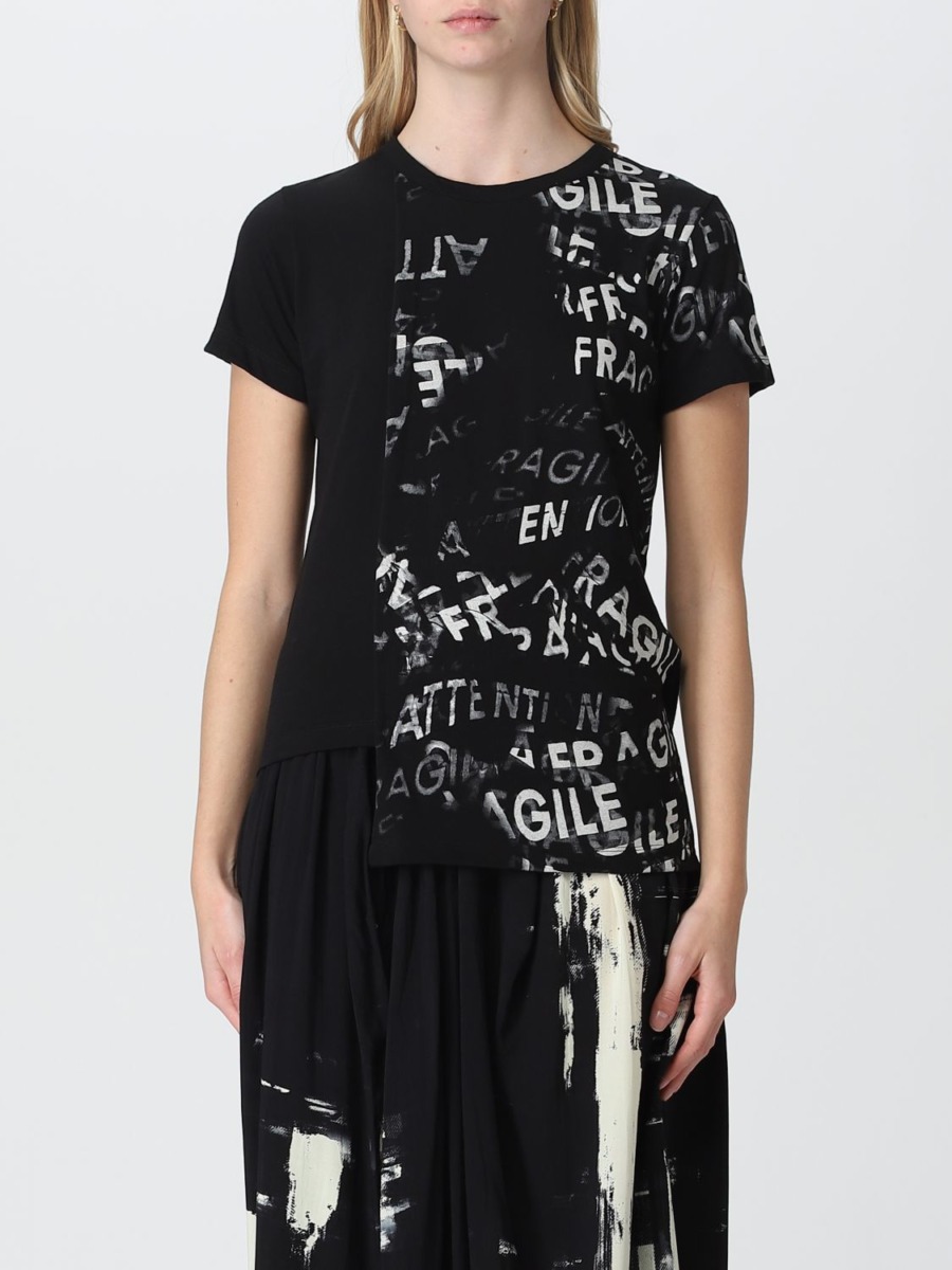 Giglio - T-Shirt Black Yohji Yamamoto Ladies GOOFASH