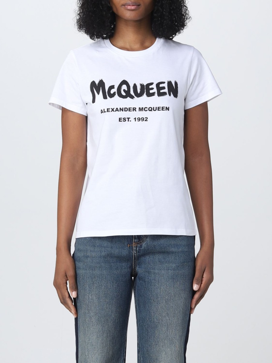 Giglio - T-Shirt - White - Alexander Mcqueen - Women GOOFASH