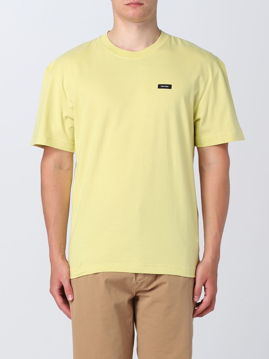 Giglio T-Shirt Yellow Calvin Klein GOOFASH
