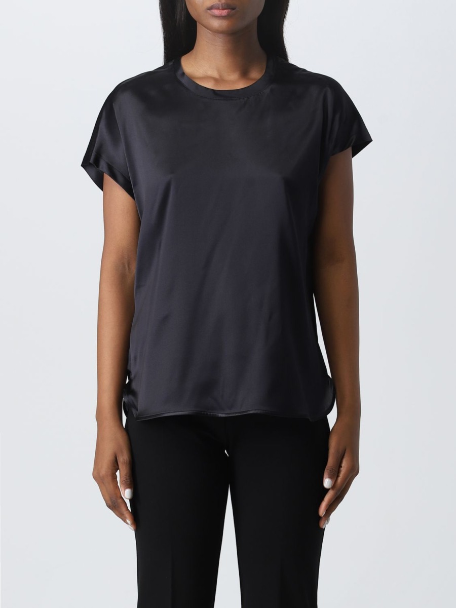Giglio - T-Shirt in Black for Women by Pinko GOOFASH