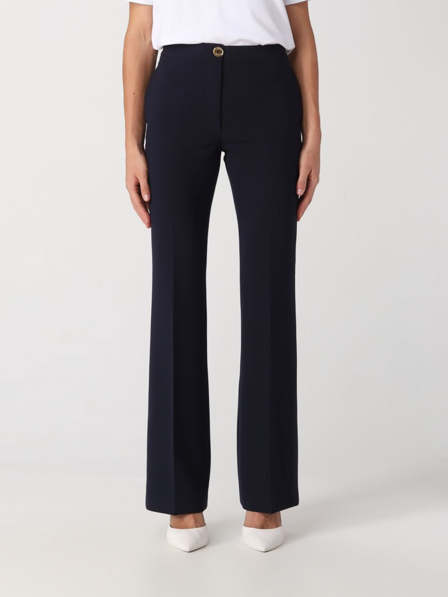 Giglio Trousers in Blue Moschino GOOFASH