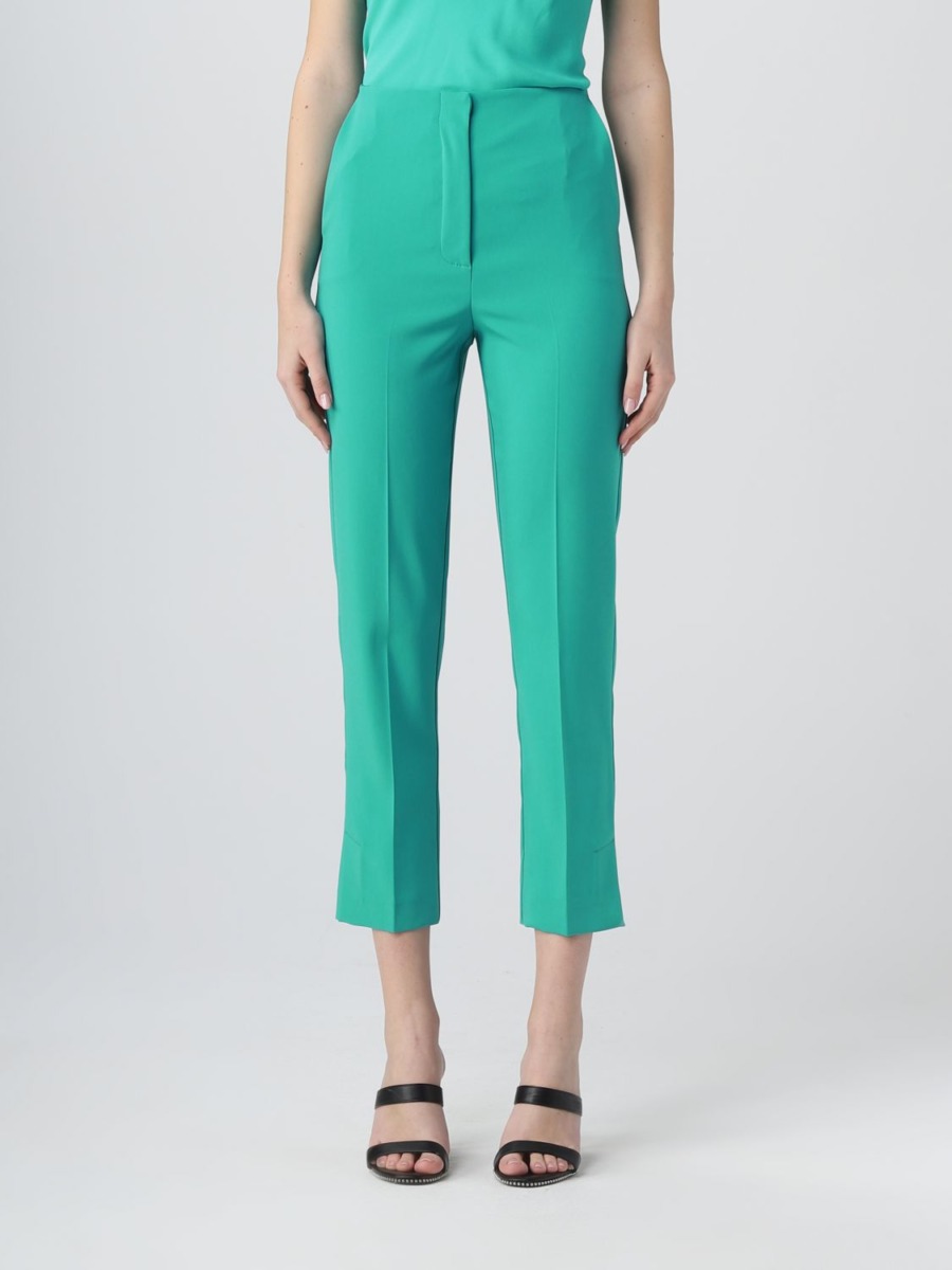 Giglio Trousers in Green from Patrizia GOOFASH