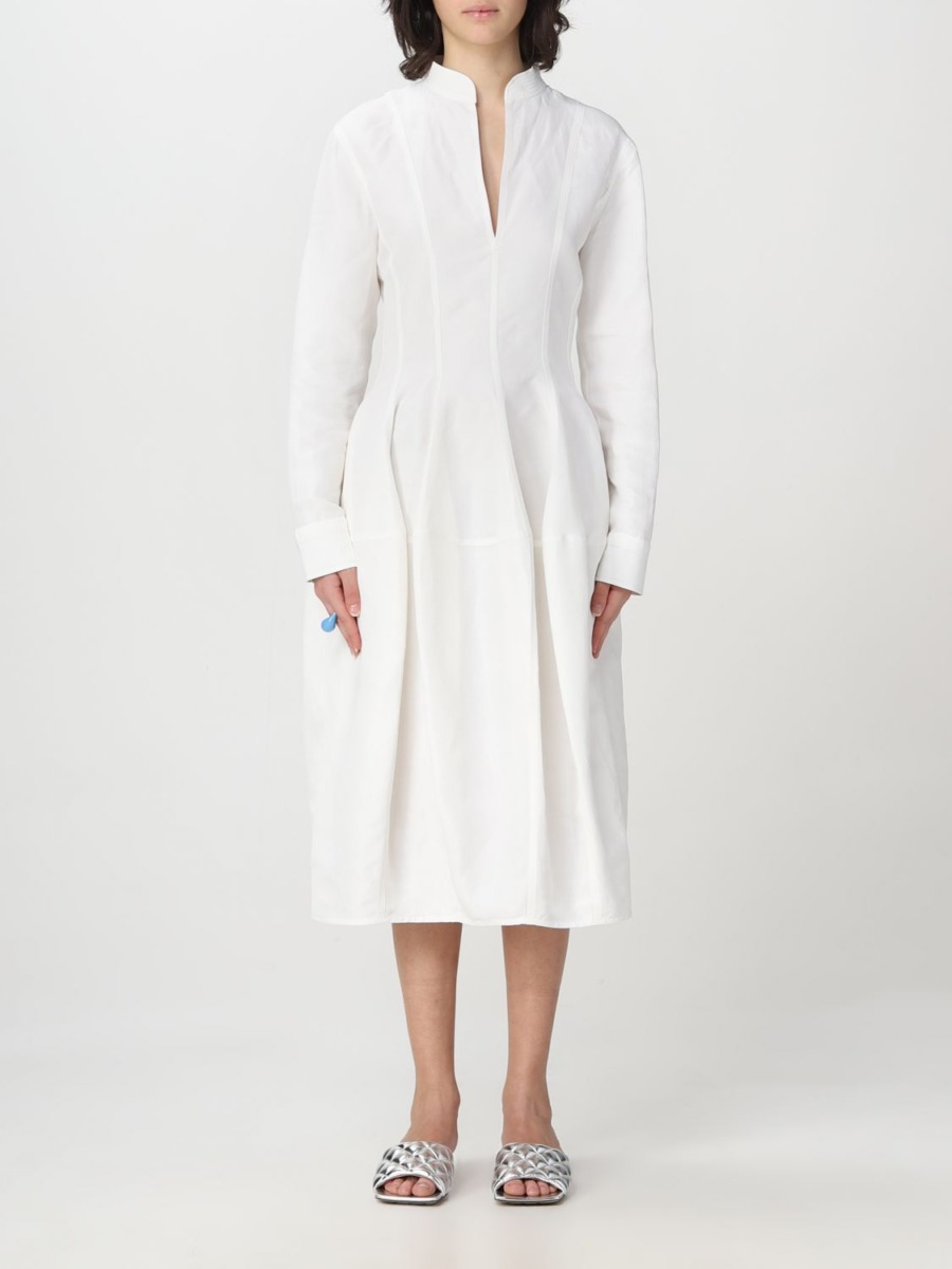 Giglio - White Dress Bottega Veneta Women GOOFASH