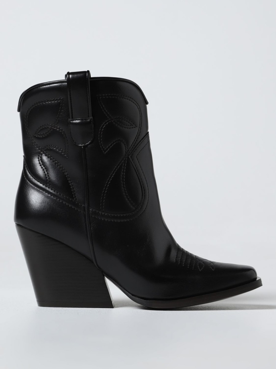 Giglio - Woman Black Flat Boots by Stella McCartney GOOFASH