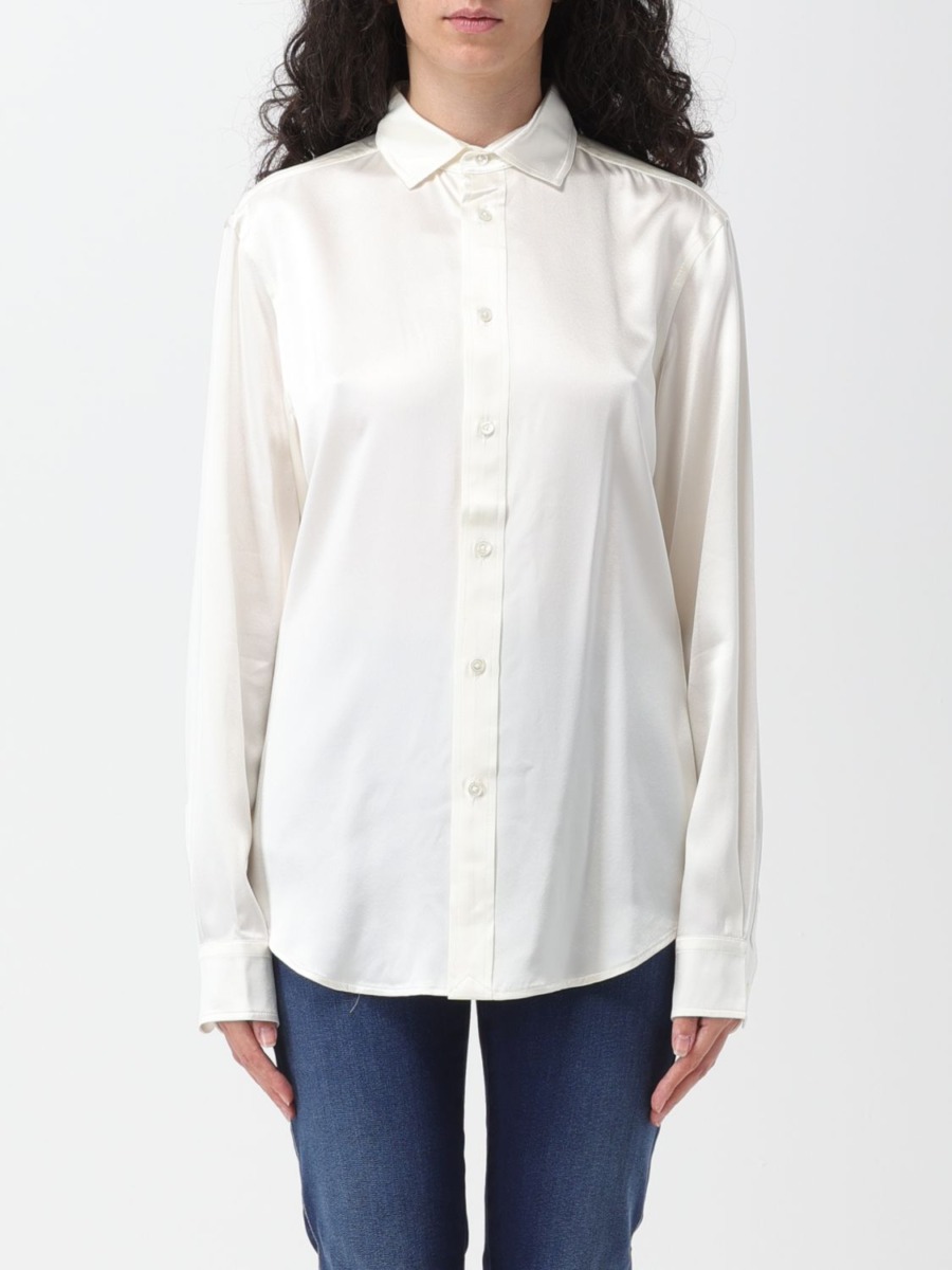 Giglio - Woman Cream Shirt from Ralph Lauren GOOFASH