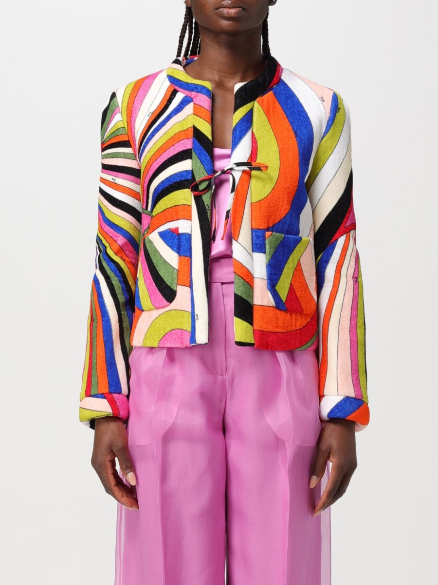 Giglio - Woman Jacket Blue from Emilio Pucci GOOFASH