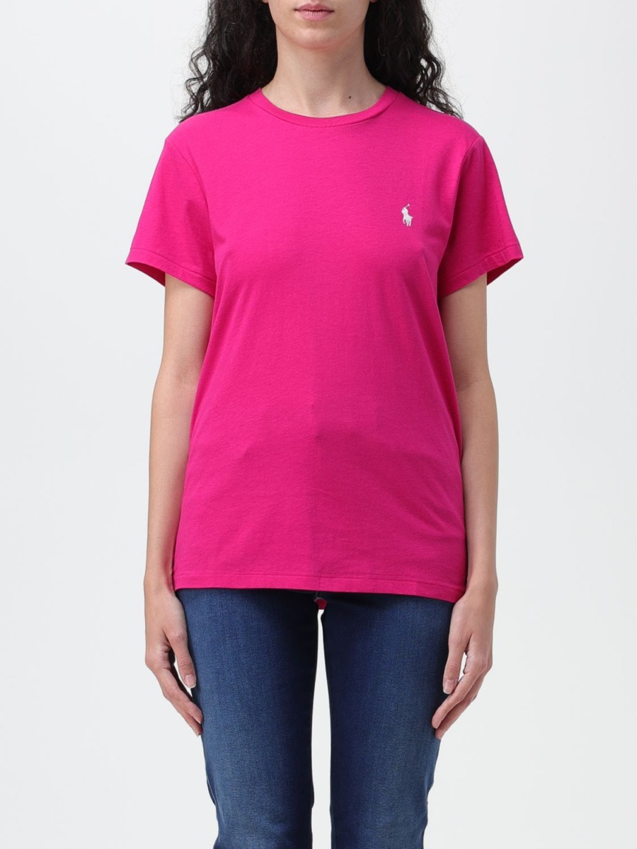 Giglio - Woman Pink T-Shirt by Ralph Lauren GOOFASH