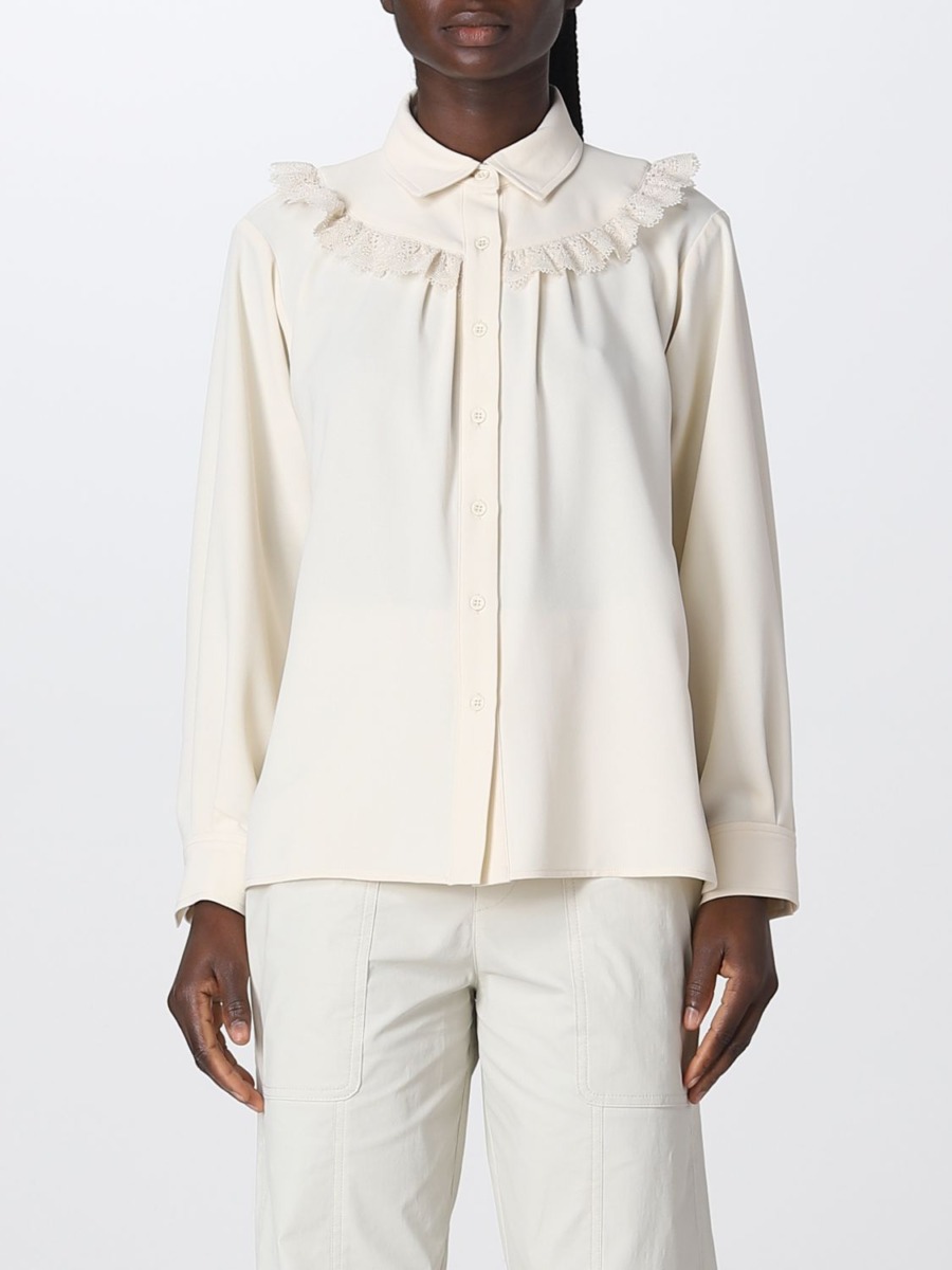 Giglio Woman Shirt in White from Chloé GOOFASH