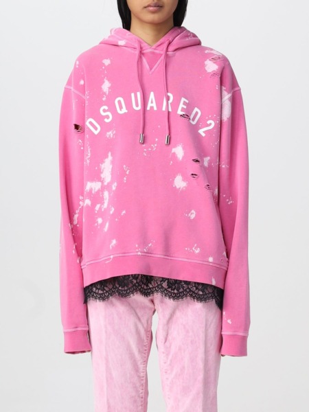 Giglio Woman Sweatshirt in Pink by Dsquared2 GOOFASH