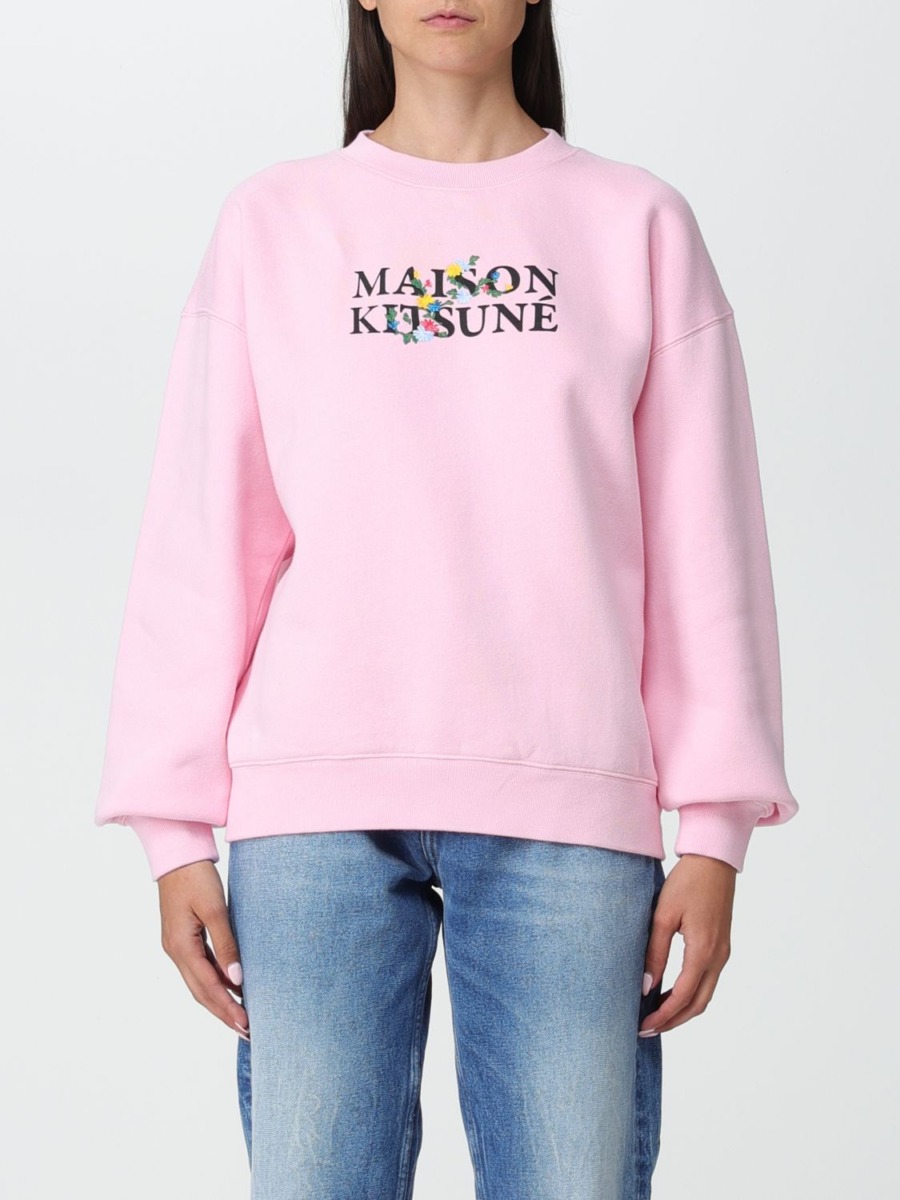 Giglio - Women Sweatshirt in Pink Maison Kitsuné GOOFASH