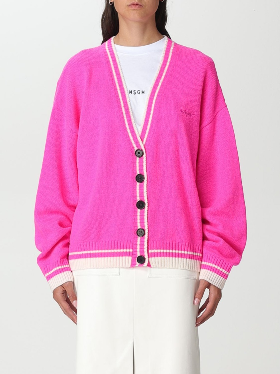 Giglio Women's Cardigan in Pink from Msgm GOOFASH