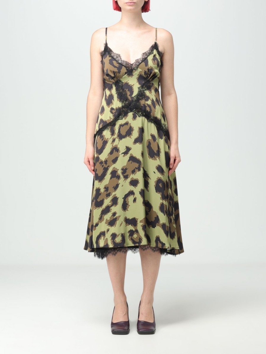 Giglio - Womens Dress in Green by Marco Bologna GOOFASH