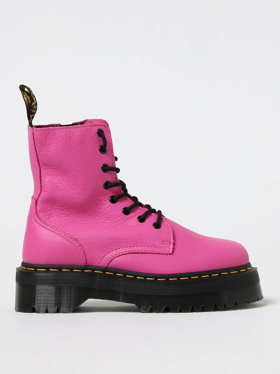Giglio - Women's Flat Boots Pink GOOFASH