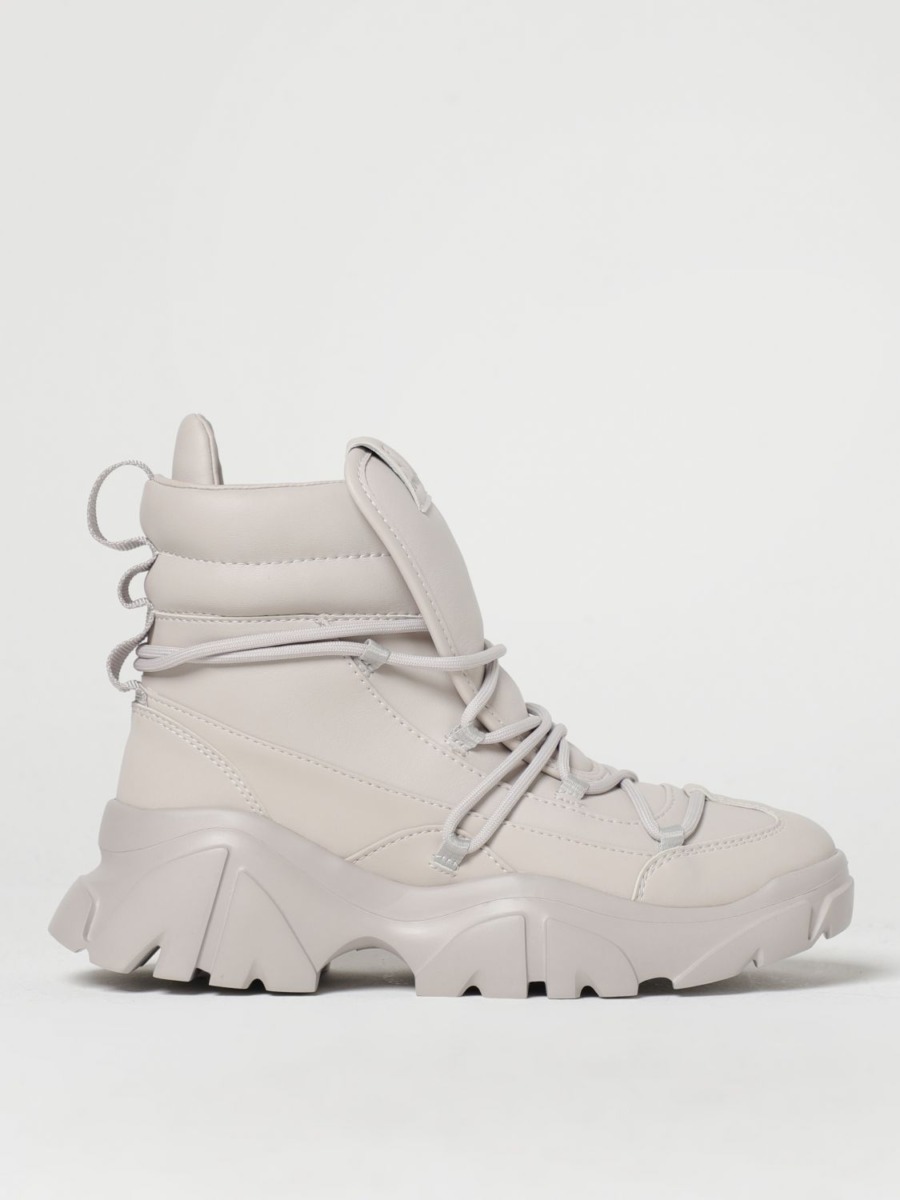 Giglio - Womens Flat Boots in Cream from EA7 GOOFASH