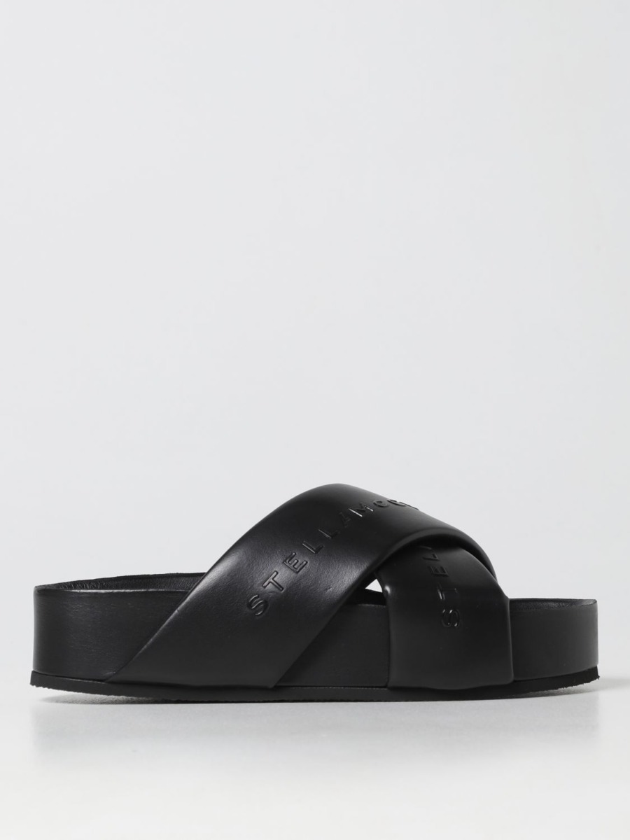 Giglio Women's Flat Sandals in Black from Stella McCartney GOOFASH