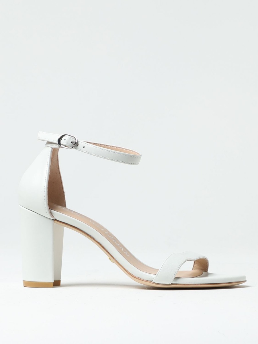 Giglio Womens Heeled Sandals White from Stuart Weitzman GOOFASH