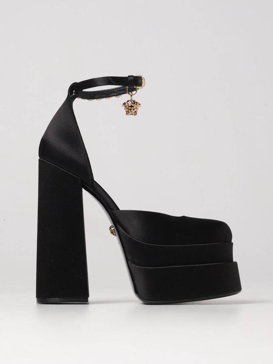 Giglio - Women's High Heels Black by Versace GOOFASH