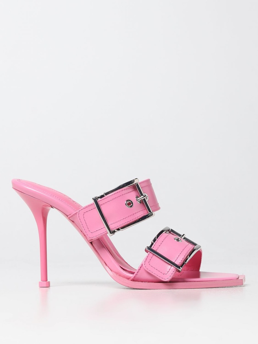 Giglio Women's Pink Heeled Sandals by Alexander Mcqueen GOOFASH