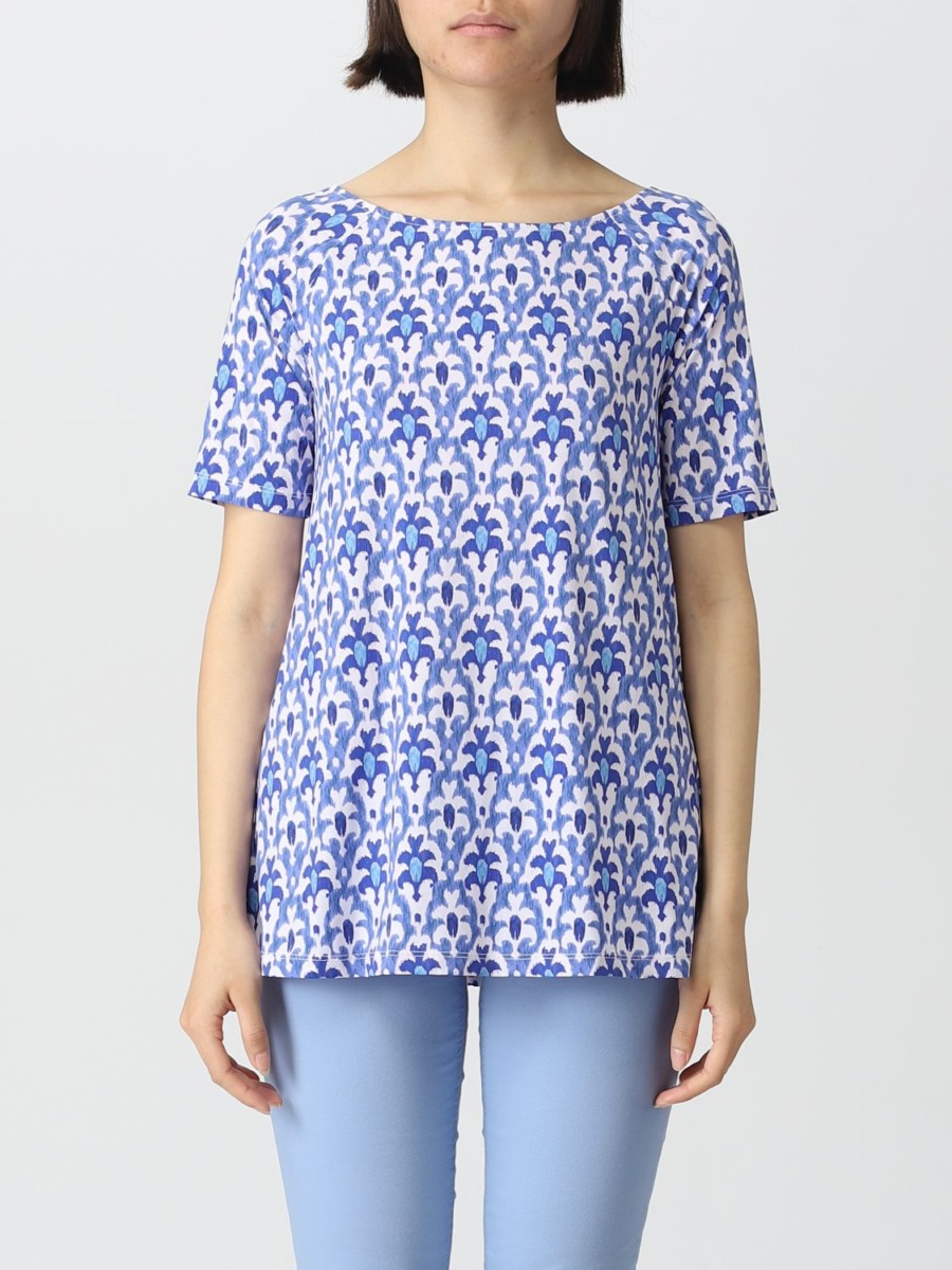 Giglio Womens T-Shirt in Blue from Maliparmi GOOFASH