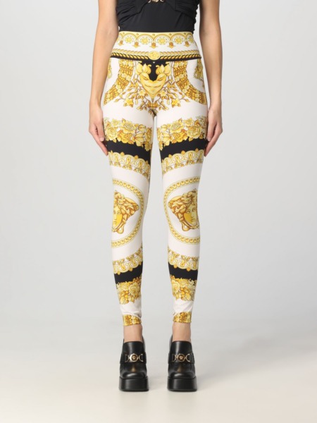 Giglio Women's Trousers Gold by Versace GOOFASH